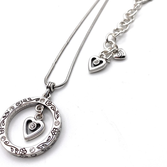 Brighton Heart Centered Swarovski Crystal Necklace - Picture 1 of 2